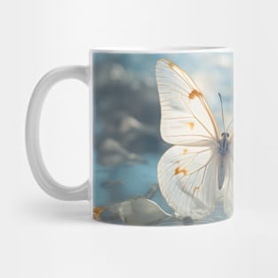 Butterfly Flower Nature Serene Tranquil Mug